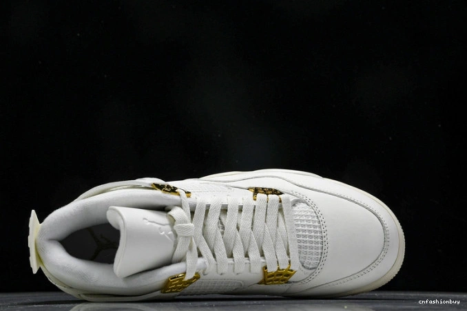 Gold Jordan Metallic AQ9129-170 Retro 4 0918